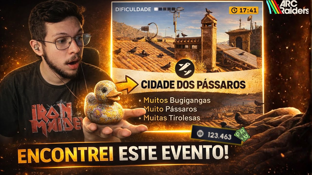 ARC RAIDERS: DESCOBRI O EVENTO SECRETO CIDADE DOS PÁSSAROS 🦆🔥 MUITO LOOT!