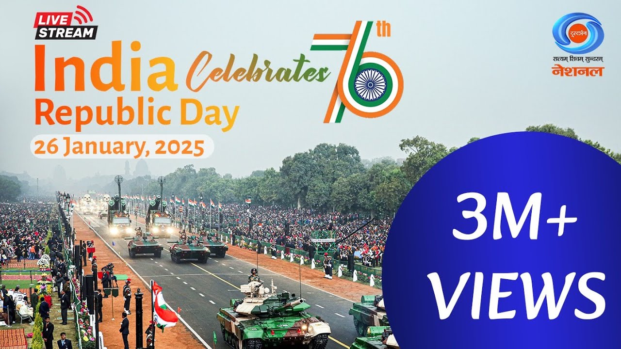 LIVE : India's Republic Day Parade 26th January, 2025 | गणतंत्र दिवस  | 26 January Parade Live