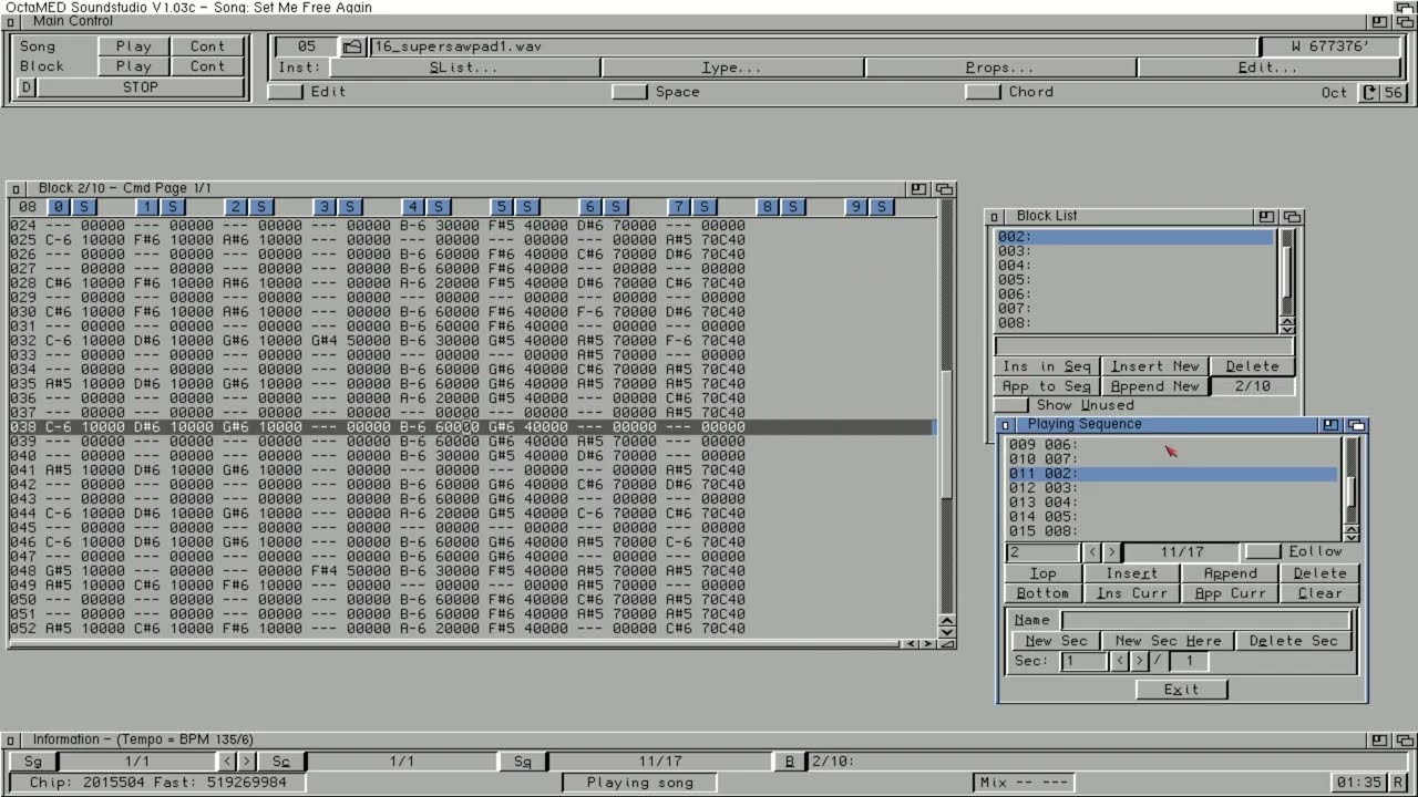 OctaMED (Amiga) - Set Me Free Again