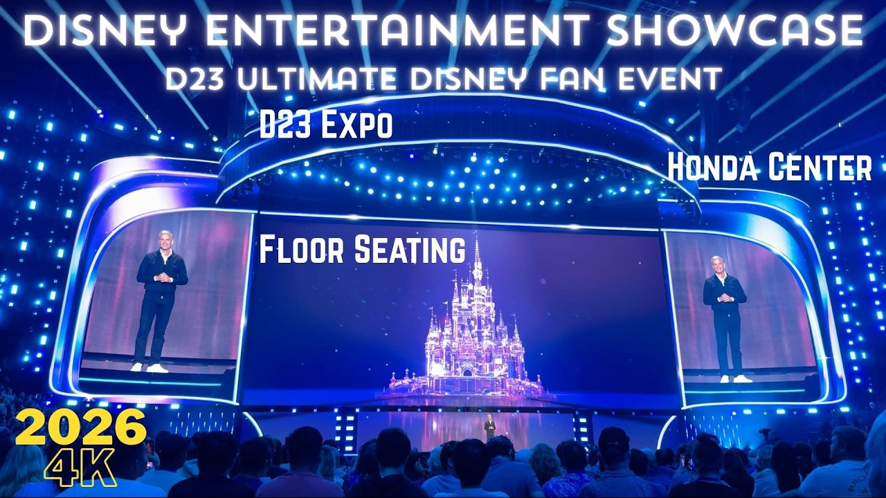Disney Entertainment Showcase D23 2026 | Floor Seats Honda Center FULL PRESENTATION Announcements 4K