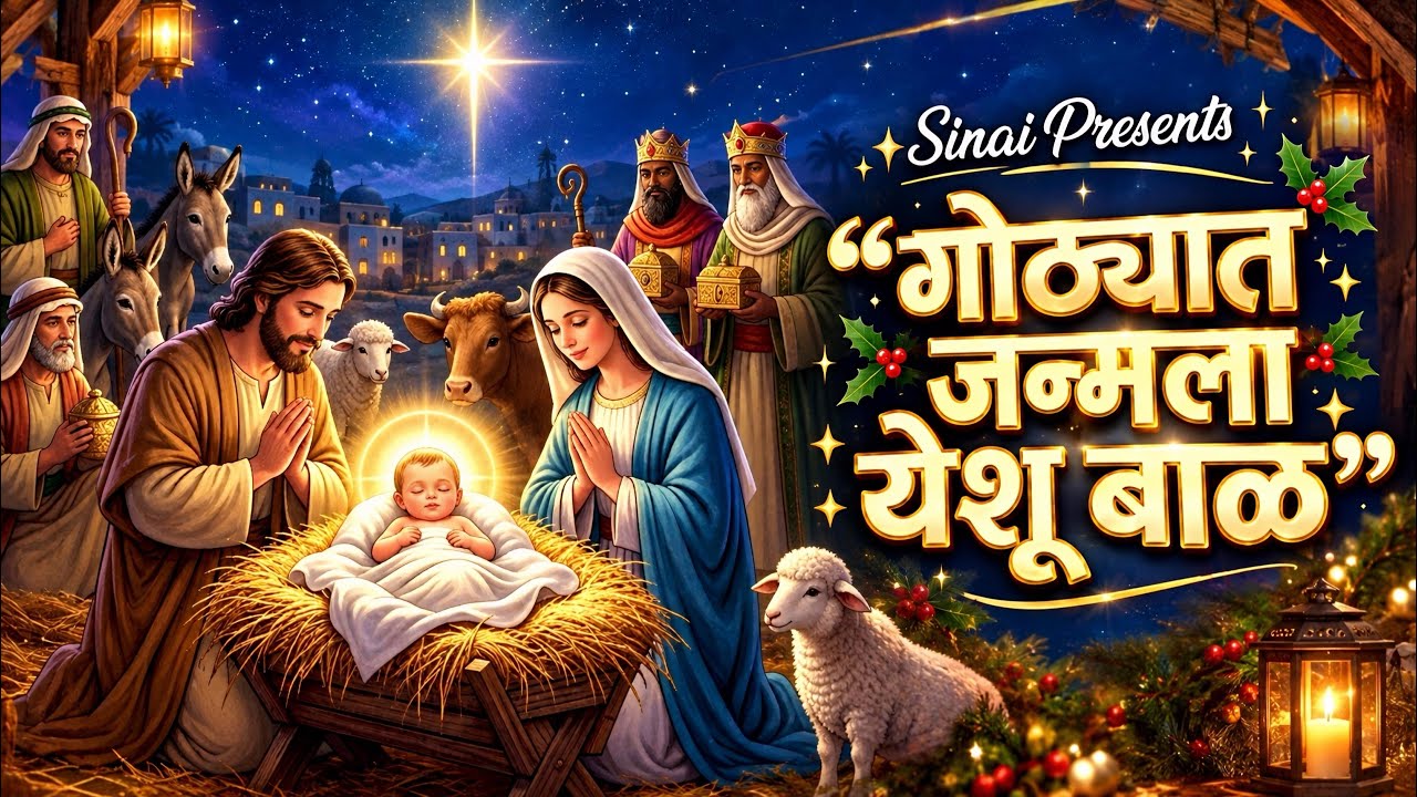 गोठ्यात जन्मला येशू बाळ ॥New Marathi Christmas Song-2025 ॥ Anjan Ranadive ॥ Rajat Londhe ॥SINAI ॥ 