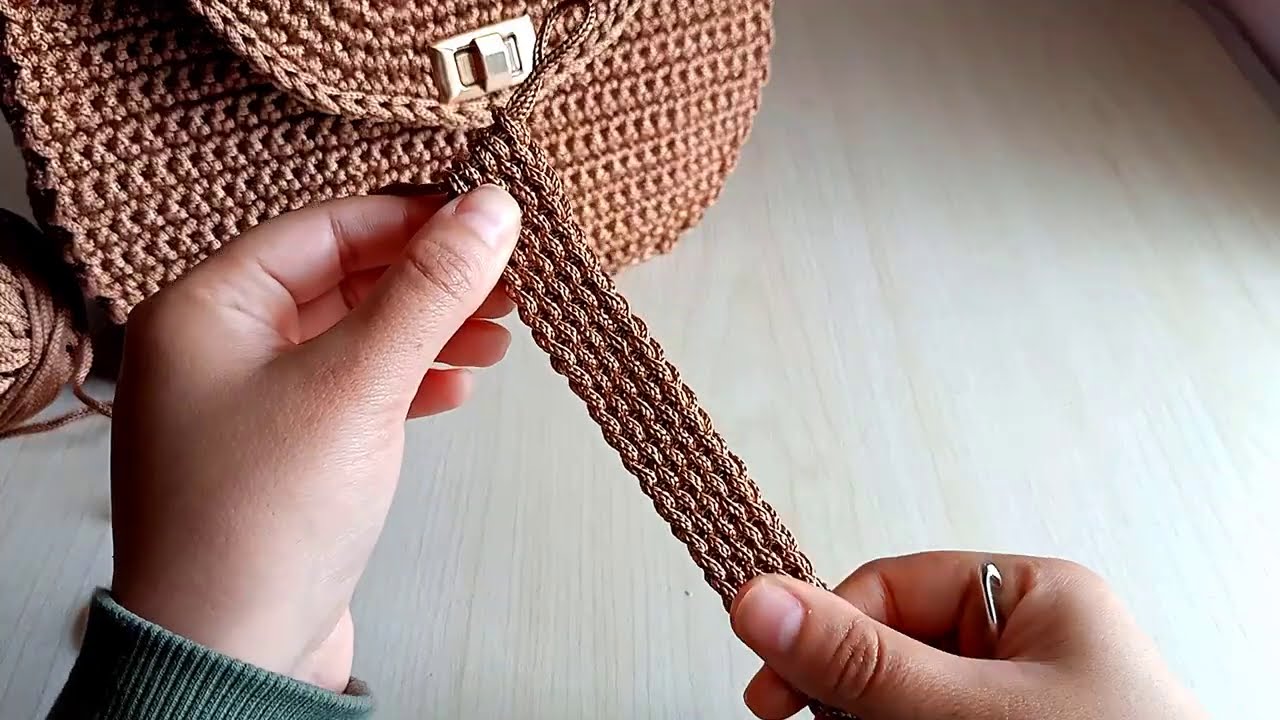 شرح طريقة عمل يد   حزام كروشيه