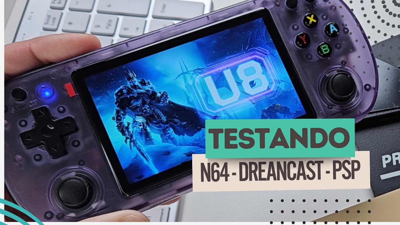 Novo Console Port&aacute;til U8 - TESTANDO JOGOS De DREAMCAST , PSP e N64