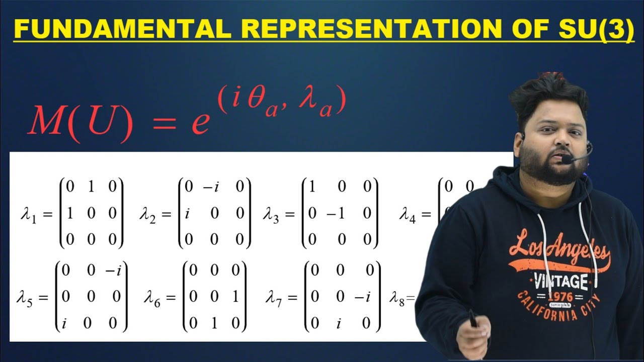 FUNDAMENTAL REPRESENTATION OF SU(3)|| SPECIAL UNITARY GROUP SU(3)|| ELEMENTARY PARTICLE MSC NET GATE