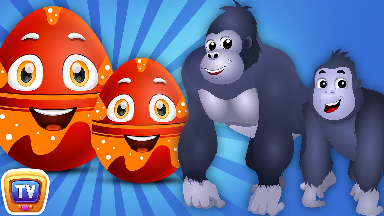 ChuChu TV Classics   Learn Baby Wild Animals & Animal Sounds  Surprise Eggs Wildlife Toys