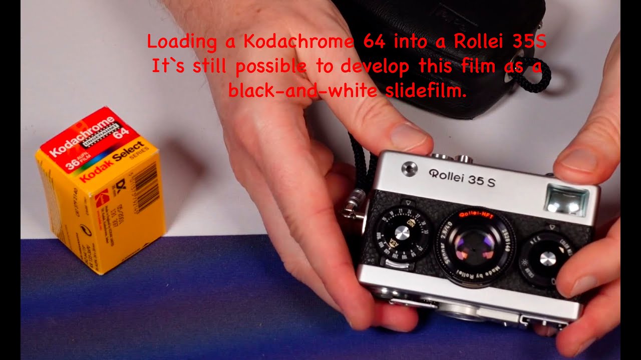 Rollei 35S: Loading a Kodachrome 64 film into a Rollei 35S