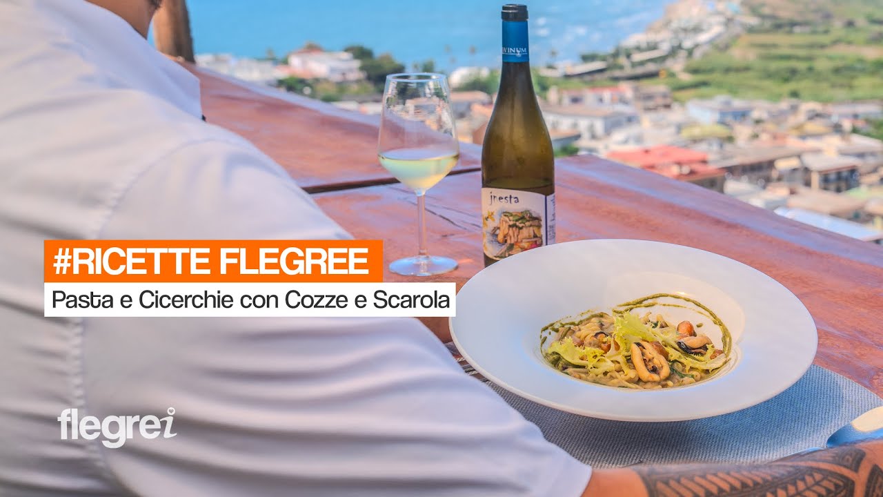 Pasta mista e Cicerchie con Cozze, Scarola e Salsa di Limone