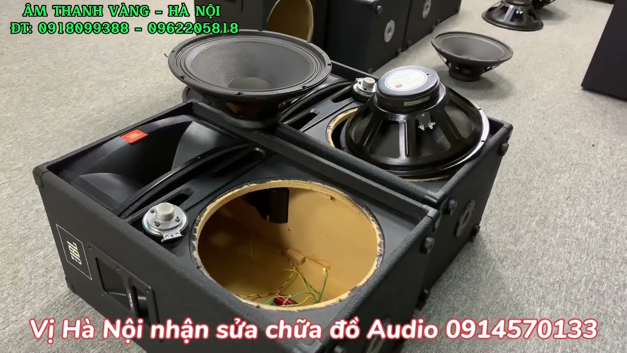 Th&aacute;o hết 3 cặp loa Mỹ n&ograve;i USA để c&aacute;c b&aacute;c c&ugrave;ng xem cho đ&atilde;; JBL TR125