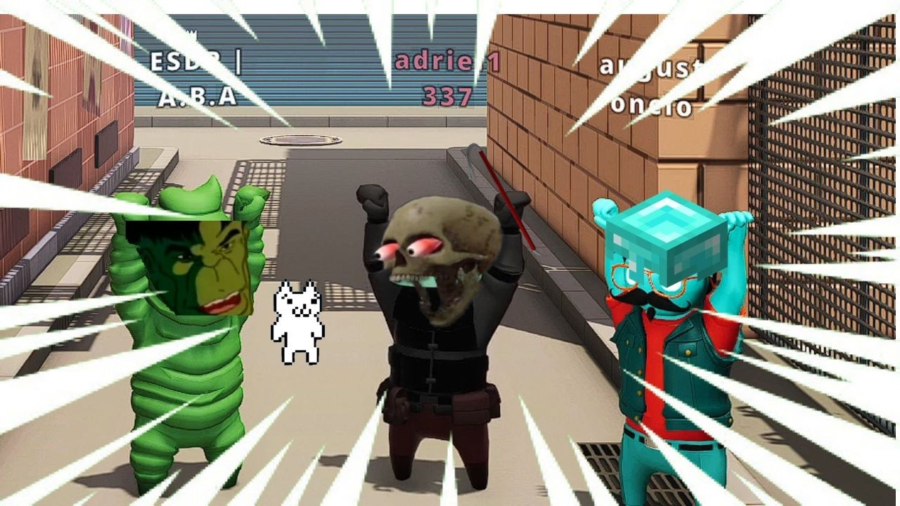 LUCHANDO PARA VER QUIEN ES MAS AUITISTA-gangbeast