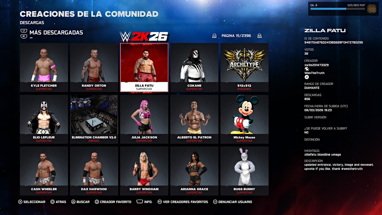WWE 2K26: COMMUNITY CREATIONS (March 11) |  Cross-platform not working on PS5 (Patch 1.04)