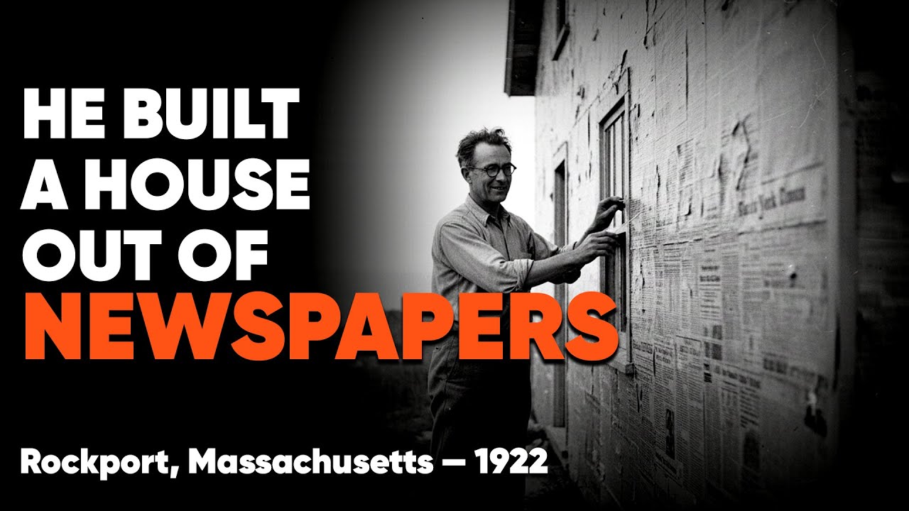 When Wood Ran Out, He Built a House of Newspapers
