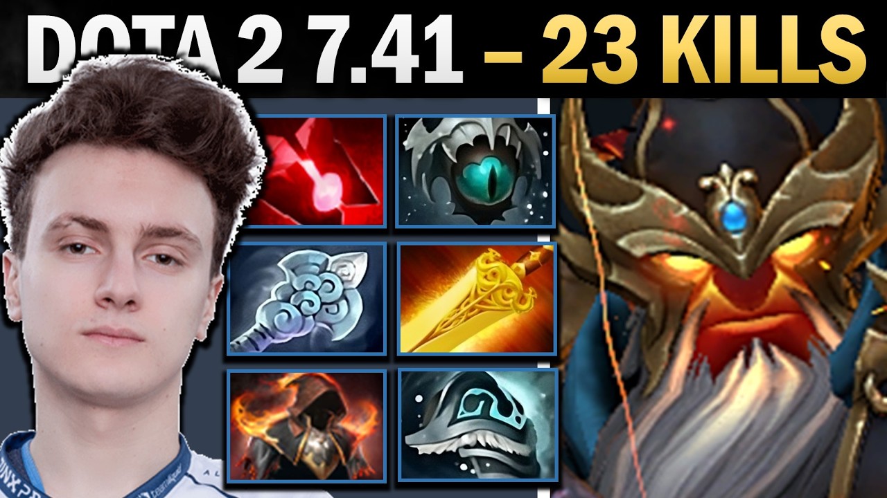 Ember Spirit Dota 2 7.41 with 23 Kills and Radiance - Dota Gameplay