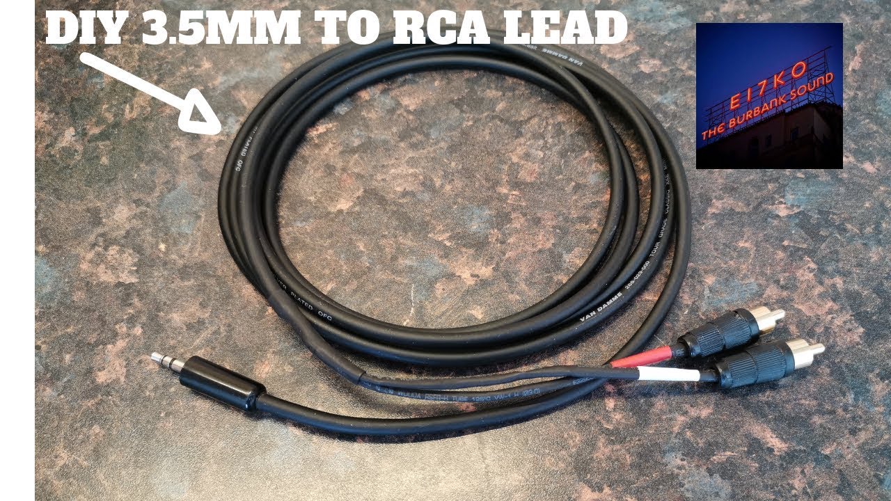 DIY 3.5MM TO RCA ADAPTER CABLE