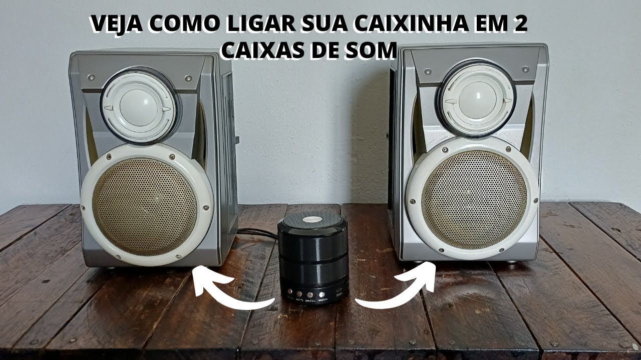 Como Ligar Duas Caixas de Som em Uma Caixinha Bluetooth