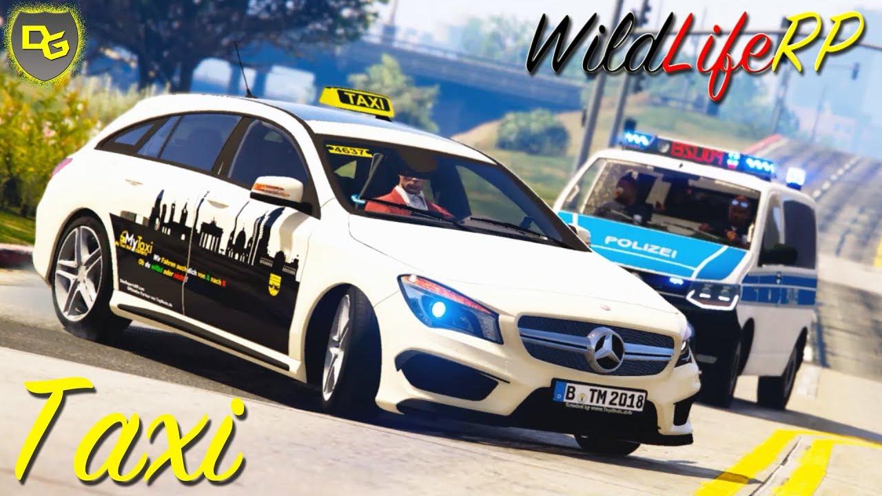 TAXI VOLLDAMPF 🚖 - GTA 5 WildLifeRP #6 ❗  LIVE vom 05.04.19 ❗ WildLifeRP - Daniel Gaming