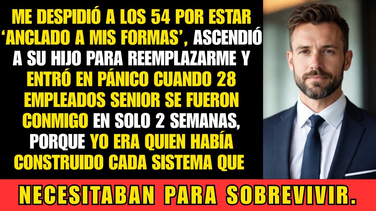 Despedido a los 54 años por “anticuado”: 28 empleados renunciaron tras mi salida