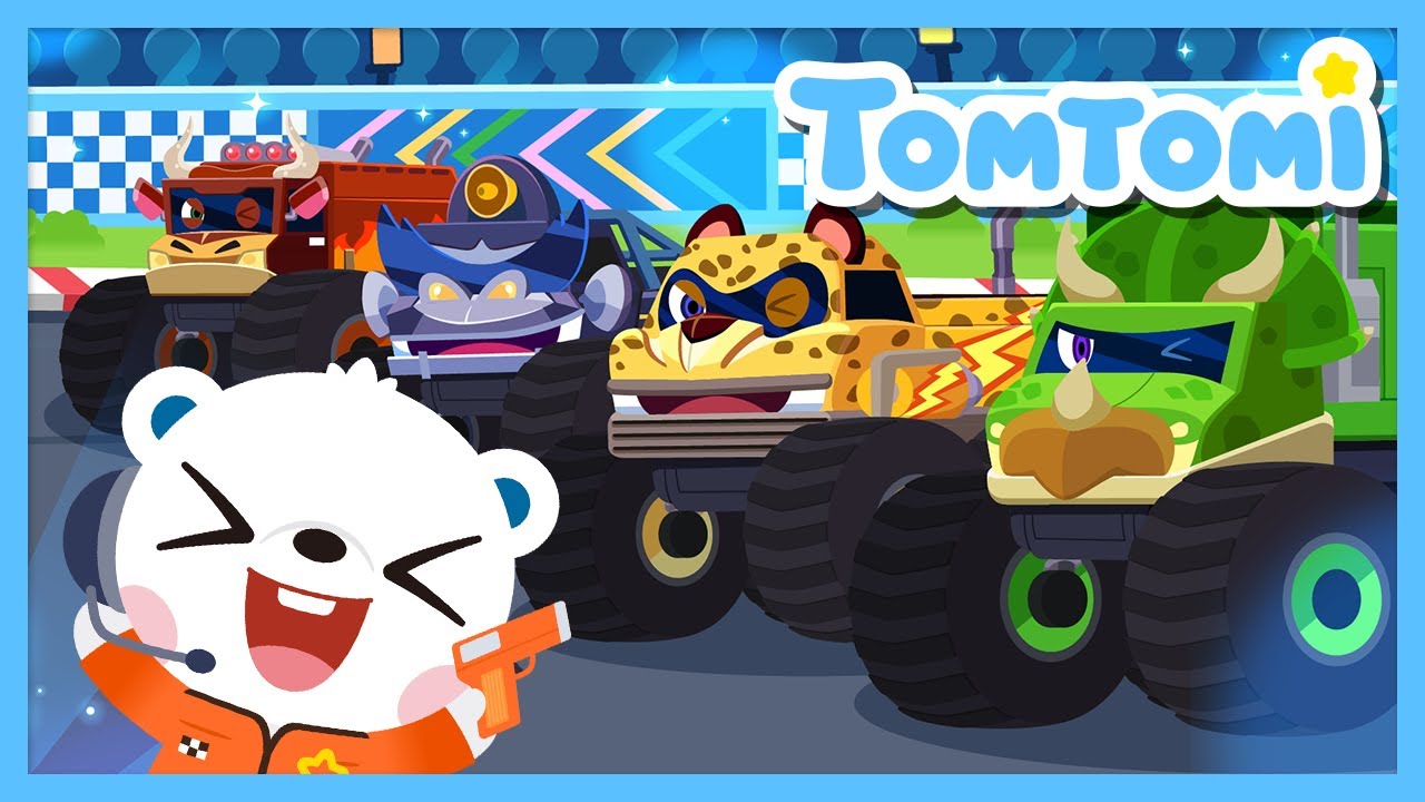 Vroom Vroom! Who Is the Strongest Monster Truck?🛻 | Vehicle Songs | Kids songs #TOMTOMI