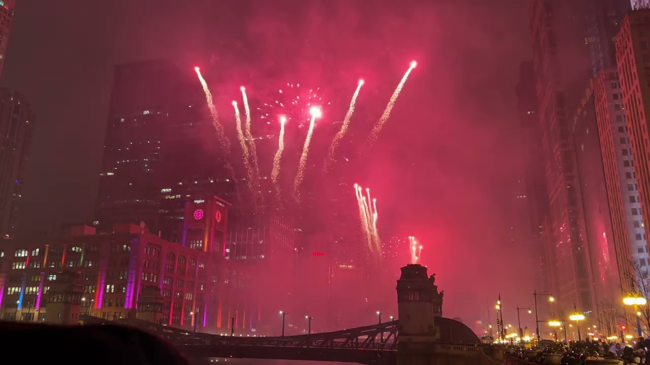 Chicago New Years Eve Fireworks 2024 FULL