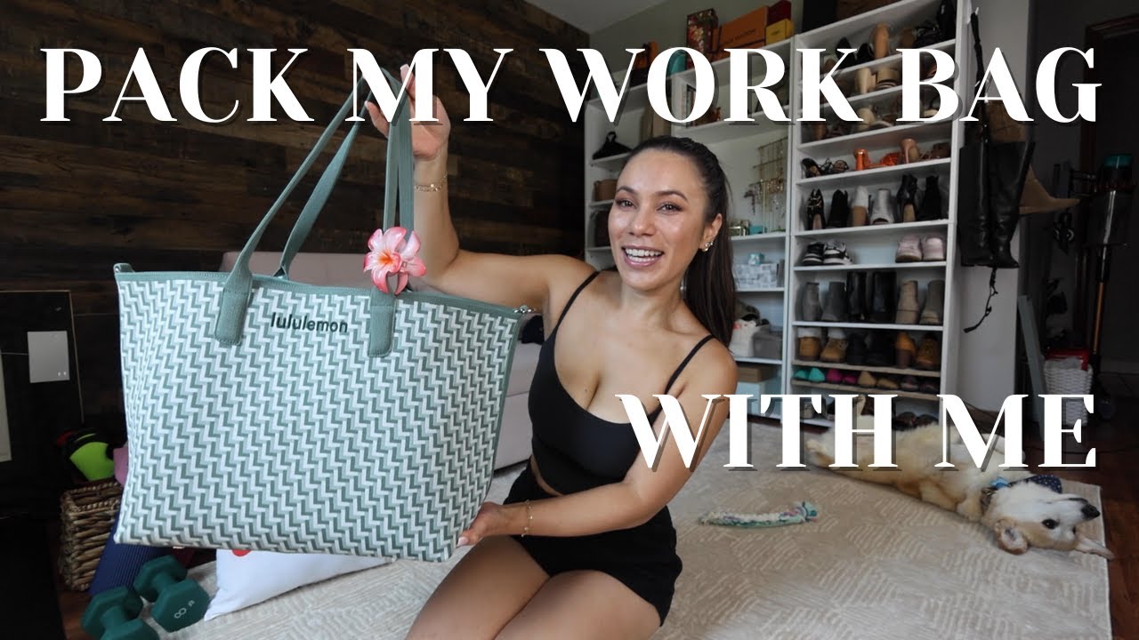 Pack my Work Bag with Me | Lululemon Knit Tote