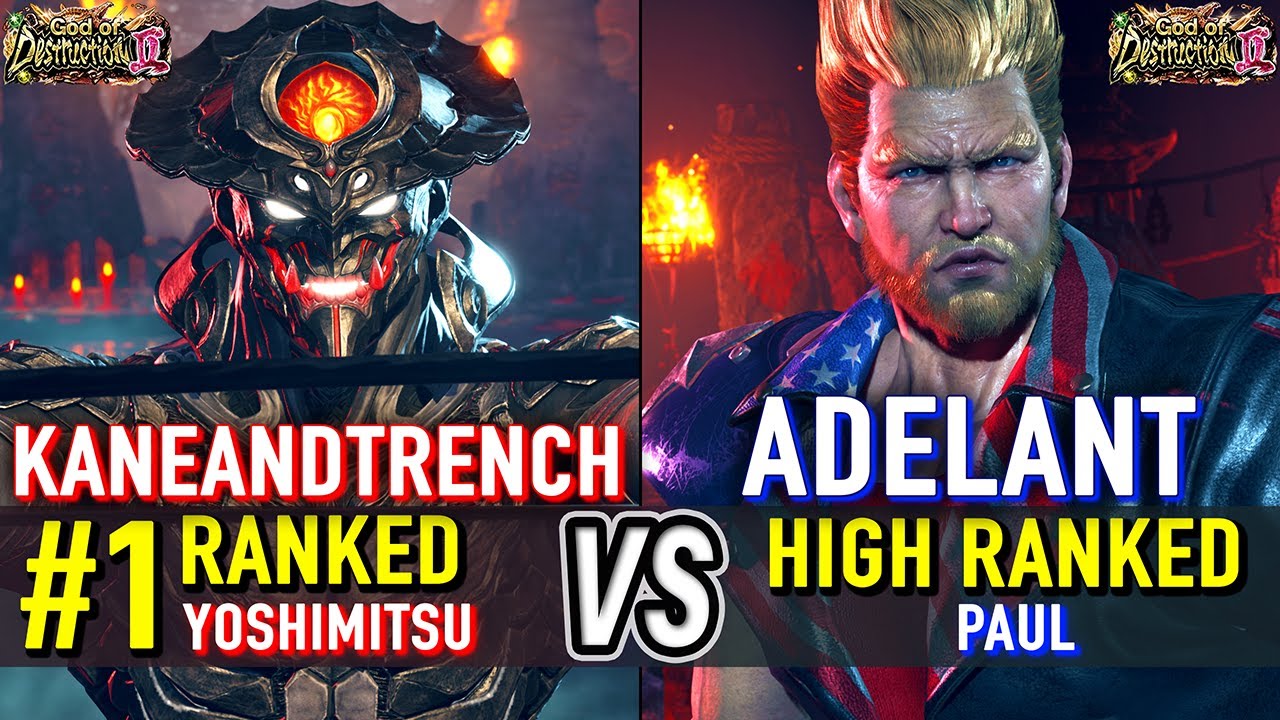 T8 🔥 KANEANDTRENCH (#1 Ranked Yoshimitsu) vs ADELANT (Paul) 🔥 Tekken 8 High Level Gameplay