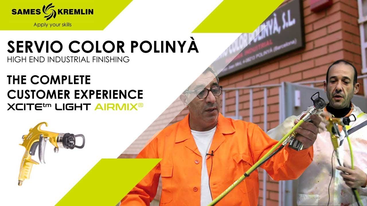 SERVIO COLOR POLINYA Высококачественная промышленная отделка Airmix&reg; | SAMES KREMLIN
