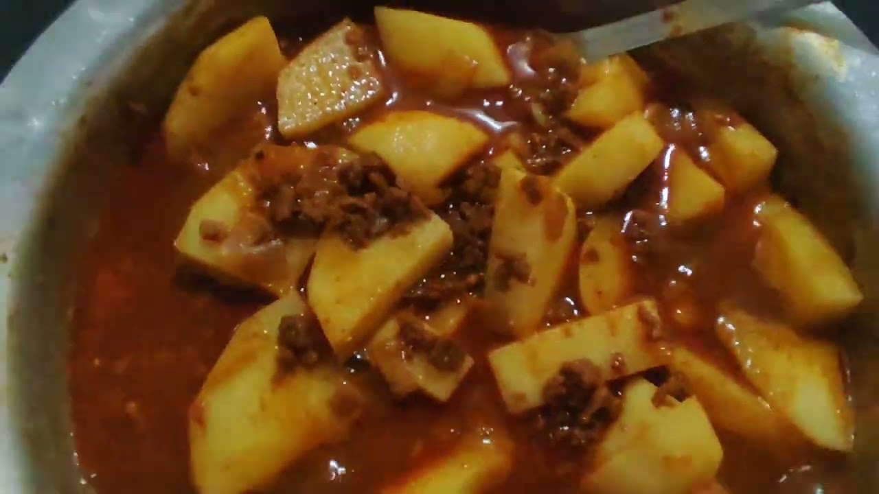 Soya Mince and potato curry