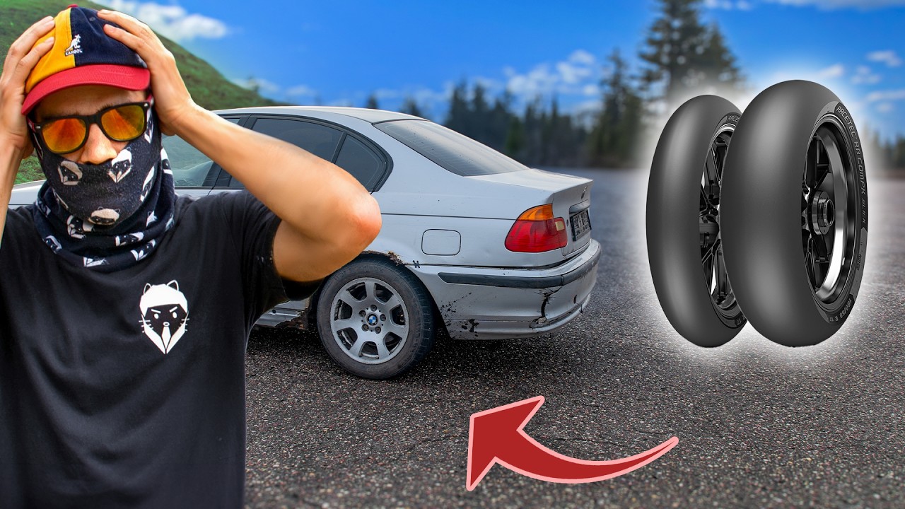 Założyliśmy BMW E46 motocyklowe opony sportowe