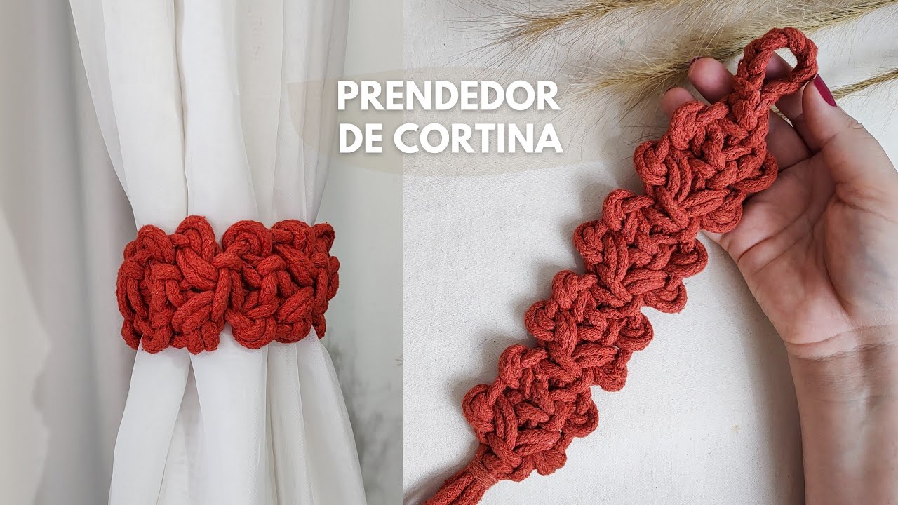 PRENDEDOR DE CORTINA EM MACRAMÊ PASSO A PASSO | TUTORIAL SUPER FÁCIL 
