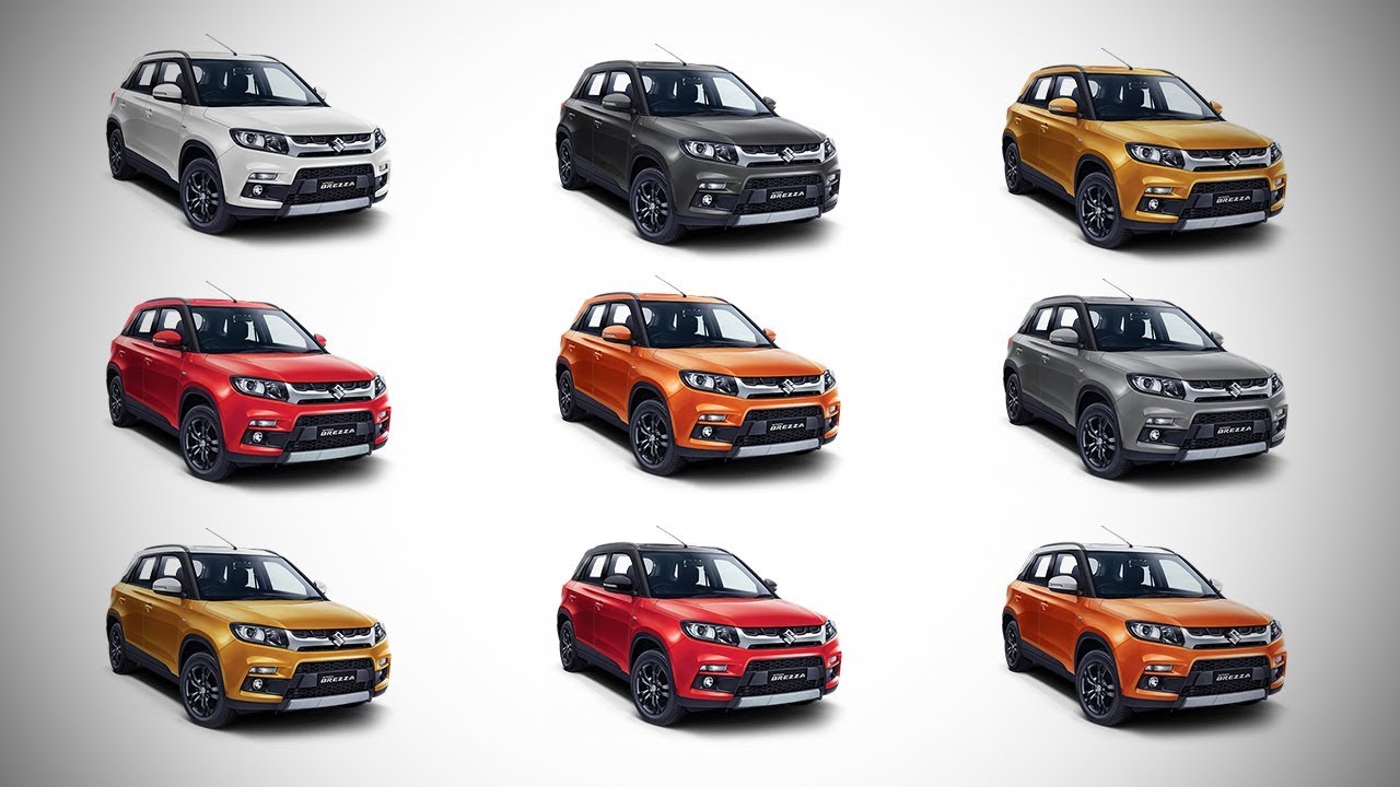 2018 Maruti Suzuki Vitara Brezza - All Colour Options - Images | AUTOBICS