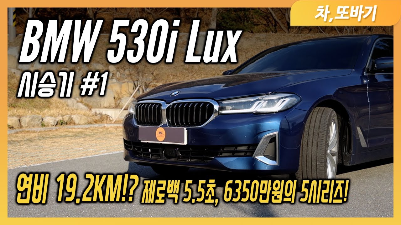 BMW 530i Luxury Line LCI 솔직담백 시승기! 디젤만큼 좋은 연비와 제로백 5.5초를 자랑하는 5시리즈! 6350만원에 구매가능한 최고의 차! / 차,또바기 차리뷰