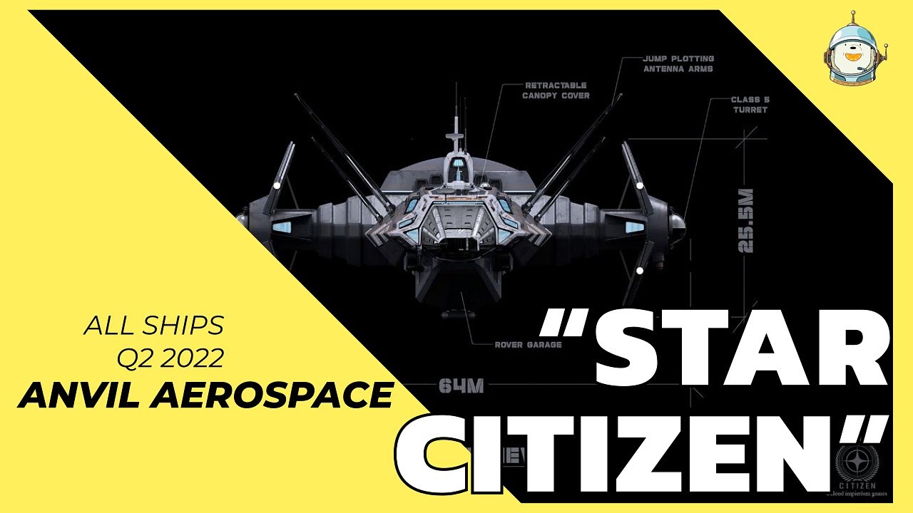 All Ships in Star Citizen - Anvil Aerospace Q2 2022