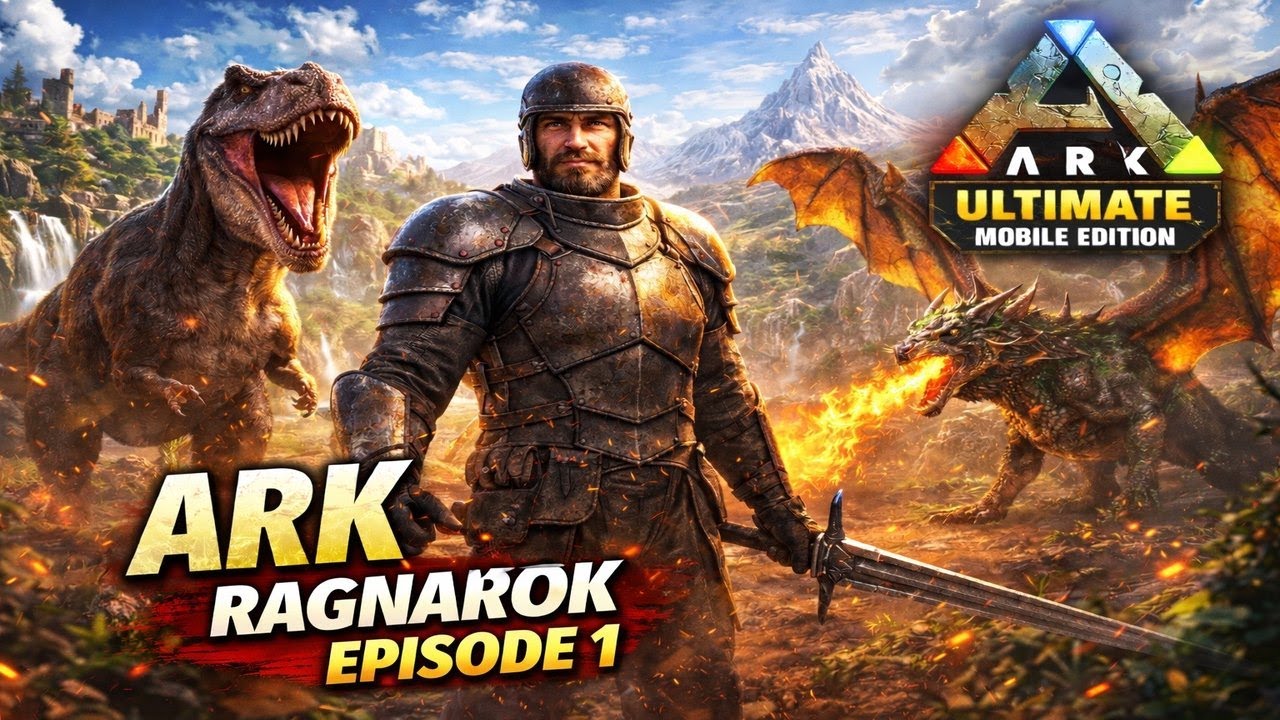 SURVIVING RAGNAROK IN ARK MOBILE EP 1 | NEW MAP, NEW DANGER