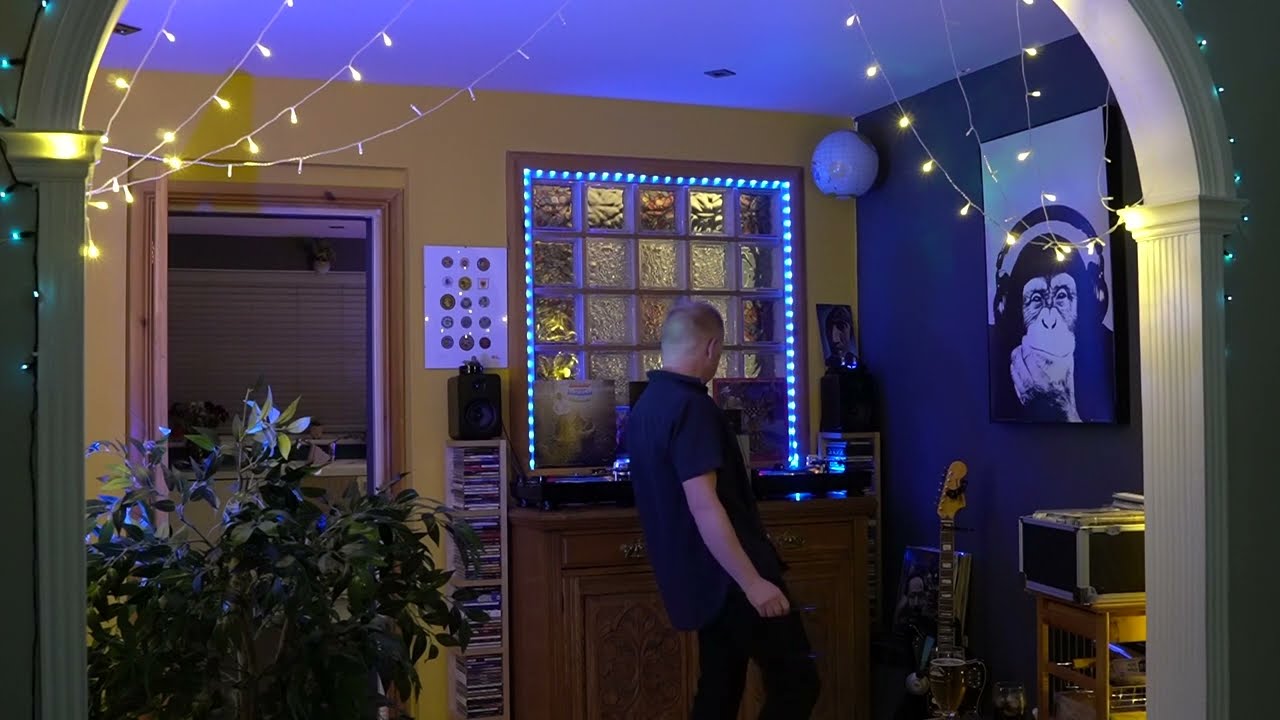 Caucasian Male Plays Vinyl Soul