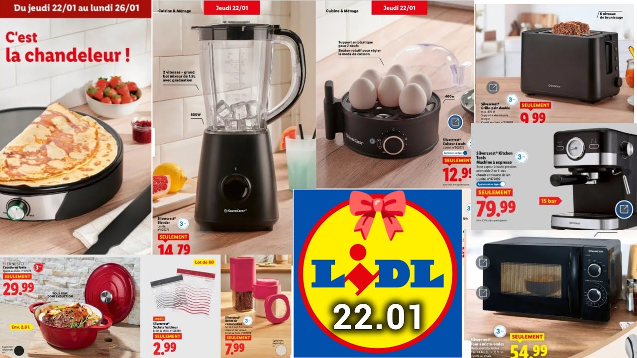 📍 LIDL Arrivage de la SEMAINE 22 JANVIER 2026 ✨ La Chandeleur ❤️ Cuisine Maison & Décoration Textile