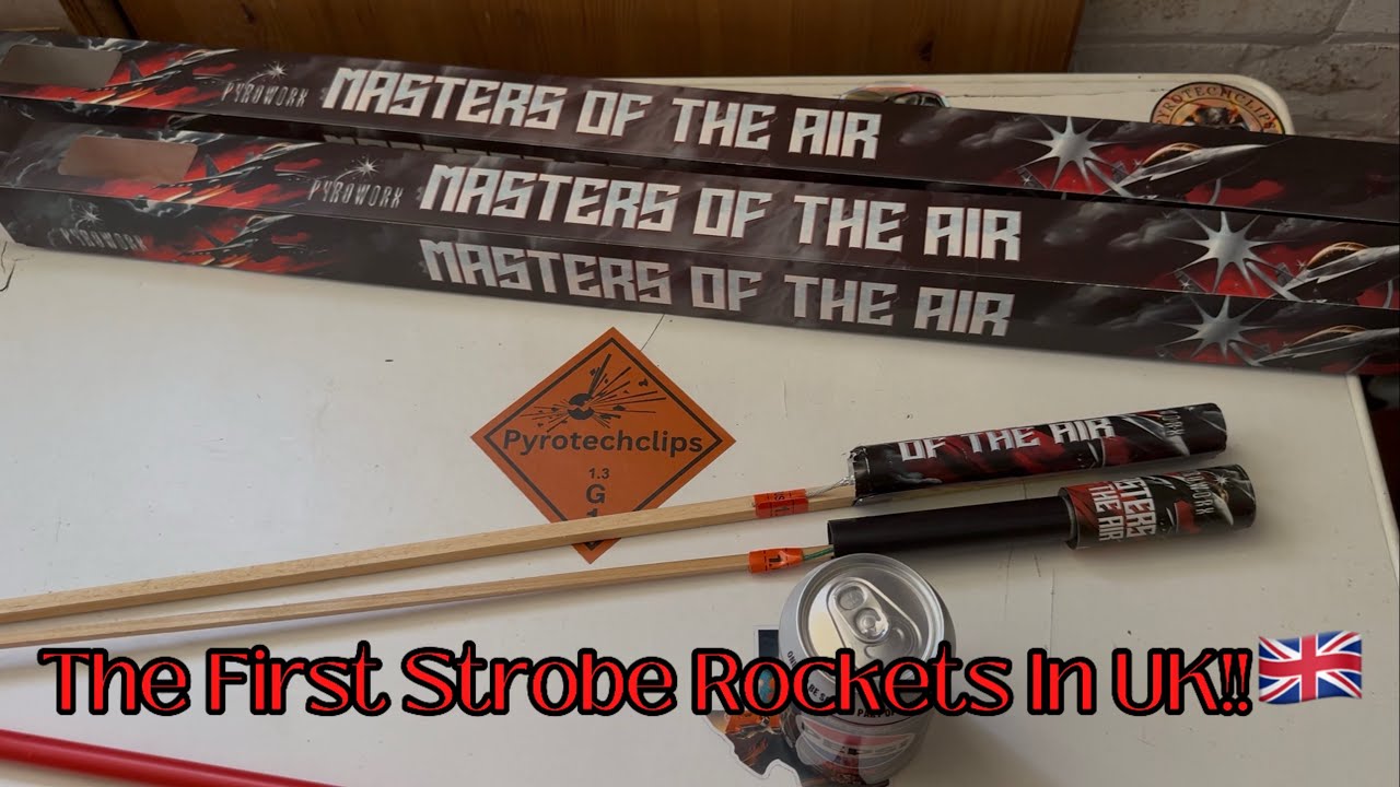 Masters Of The Air By Pyroworx / The First Strobe Rockets In UK! (Demo)