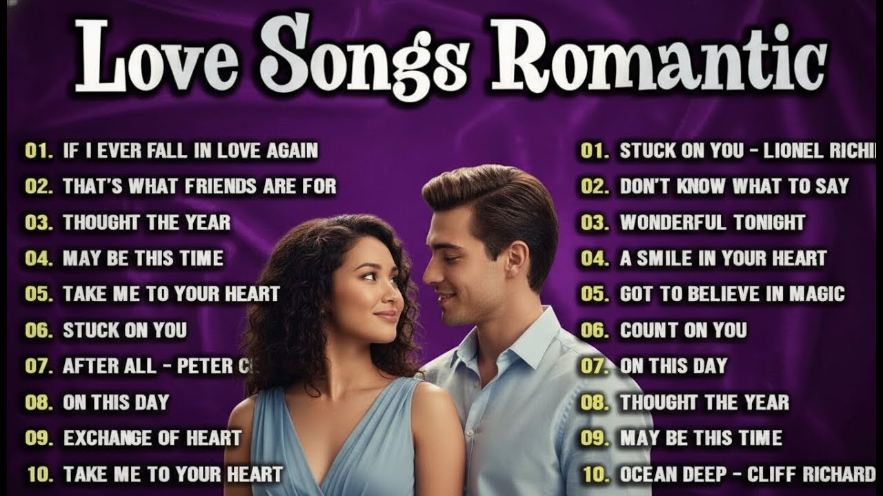 Romantic Old Love Playlist Relaxing Oldies Songs 50s 60s 70s Chicago, Lionel Richie, Bee Gees, David