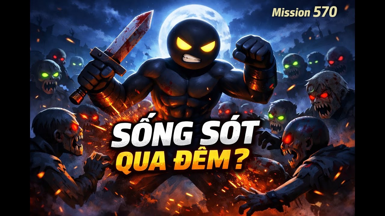 Sống Sót Qua Đêm 🌙 | Trận Chiến Kinh Hoàng Với Bầy Zombie