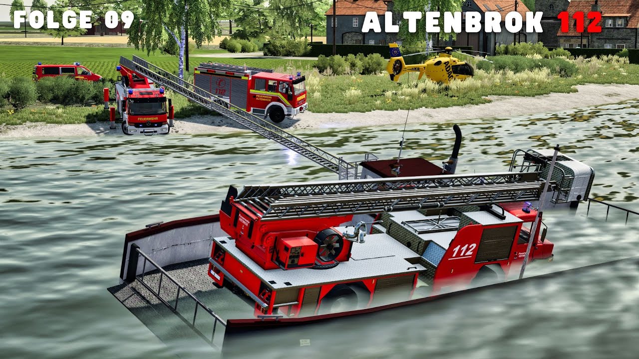 ALTENBROK 112 - Schiff mit Drehleiter droht zu sinken! 🚒 Einsatz für die Feuerwehr und Hubschrauber