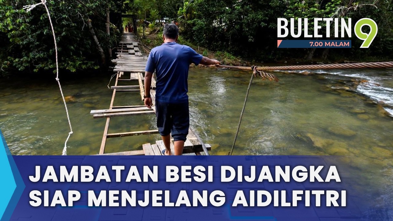 Jambatan Besi Kampung Chatel Damai Siap Menjelang Aidilfitri Ini (B9)