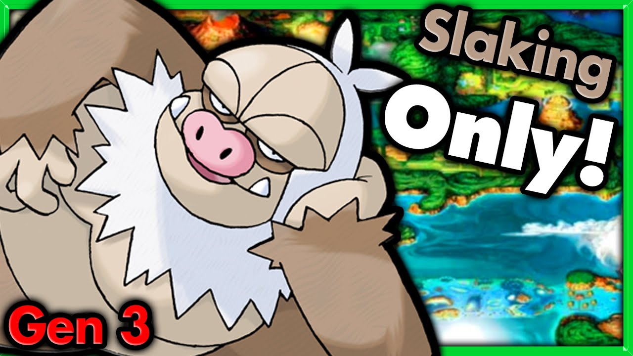 Can I Beat Pokemon Emerald with ONLY Slaking? 🔴 Pokemon Challenges ► NO ITEMS IN BATTLE