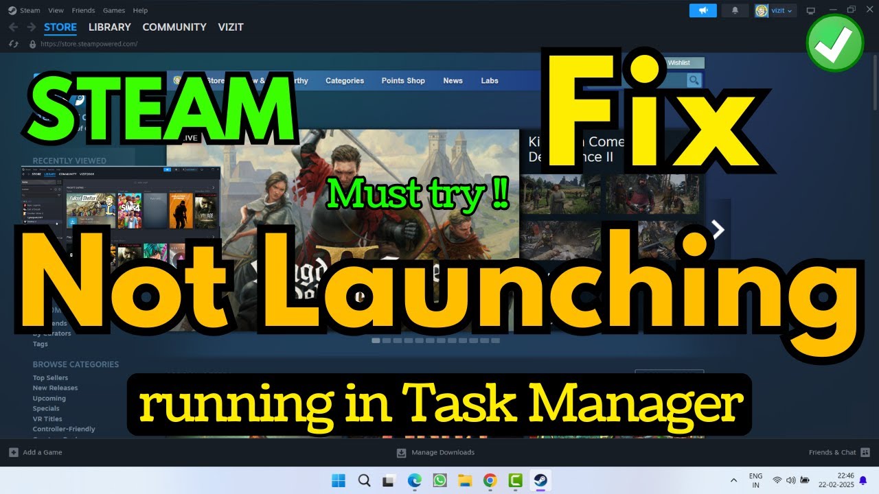 Steam не запускается, вылетает или не отображается в диспетчере задач.