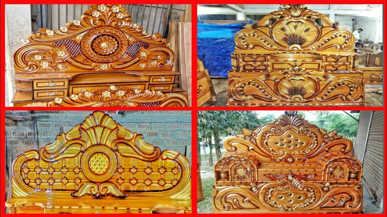 Top 10+ Wooden Bed Design | Wood Carving Bed Design | Palang Design | Box Khat Design | Bed