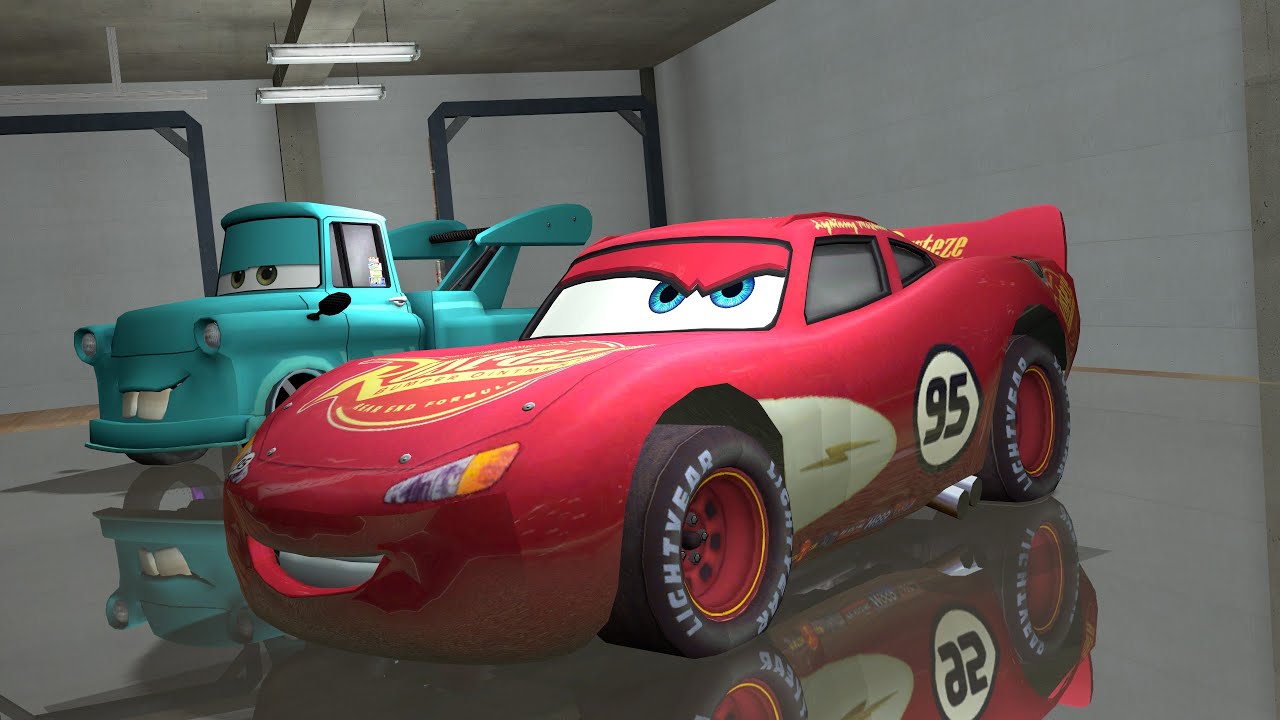 Garry's Mod Drivable Lightning McQueen Addon