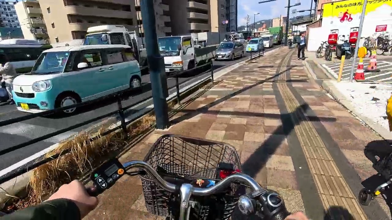 4K Sunny Riverside Cycling in Hiroshima 🇯🇵 | Relaxing Ride#japan #hiroshima 