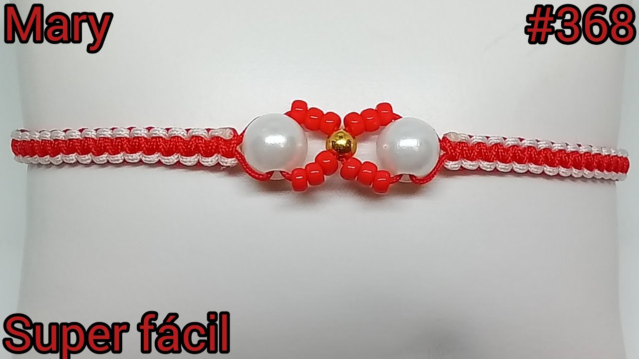 PULSERA DE HILO FÁCIL Y RÁPIDA .