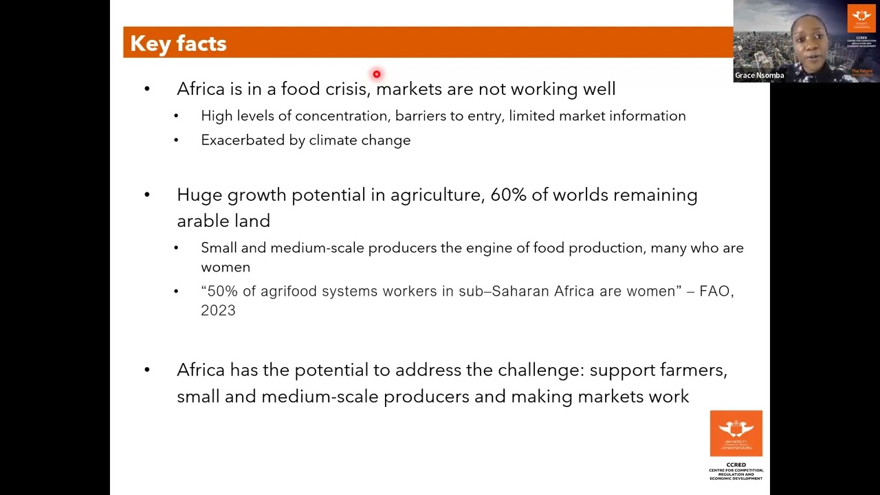Barriers to the Entry and Growth of Smaller Market Participants in Food and Agriculture Markets