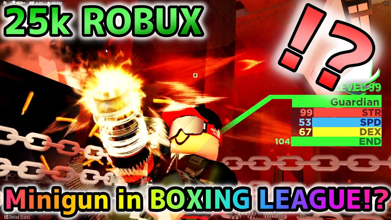 Minigun in Boxing League!?!?【Roblox Boxing League】