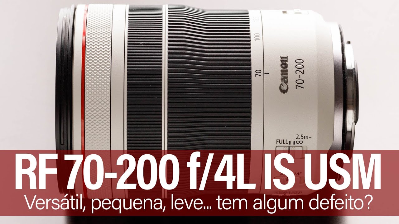 Canon RF 70-200 f/4L IS USM - Perfeita para evento, retrato e esporte indoor (entre outras coisas).