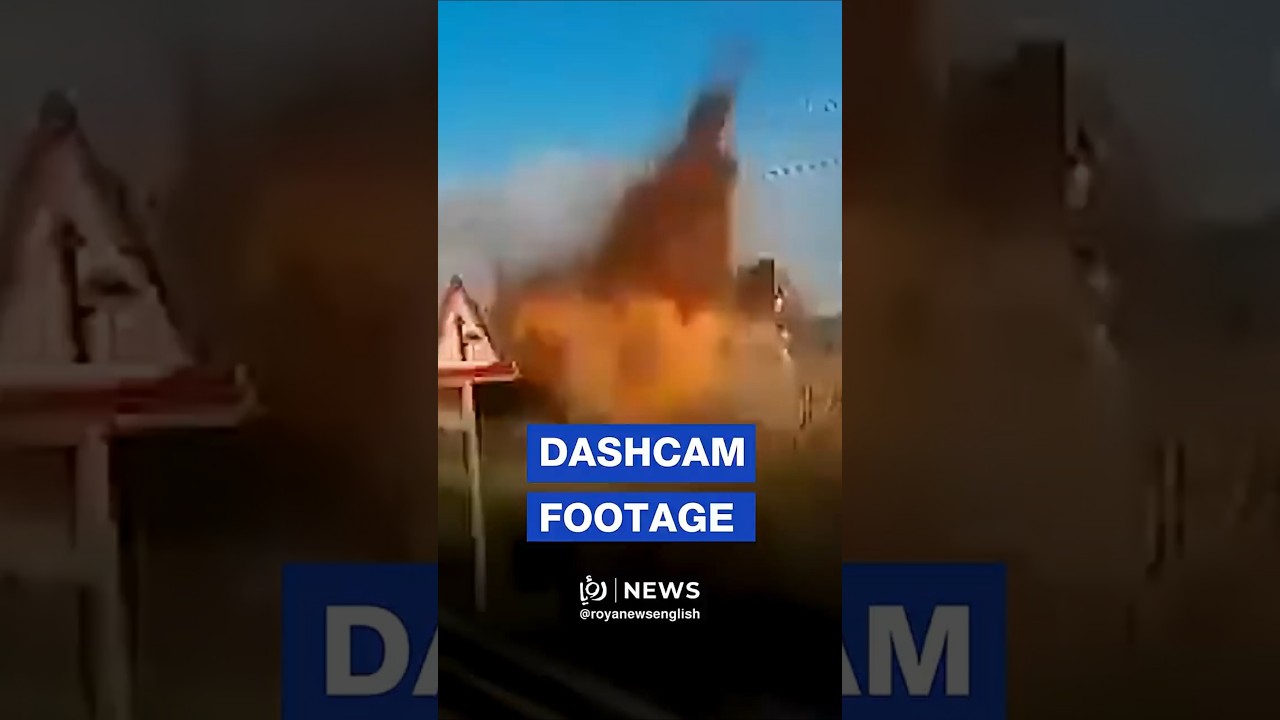 US-&lsquo;Israel&rsquo; war with Iran: Dashcam captures projectile hitting antenna farm