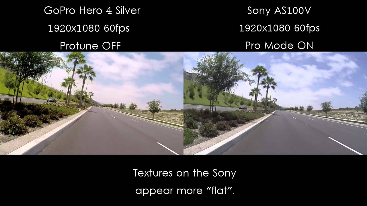 GoPro Hero 4 Silver vs Sony AS100V